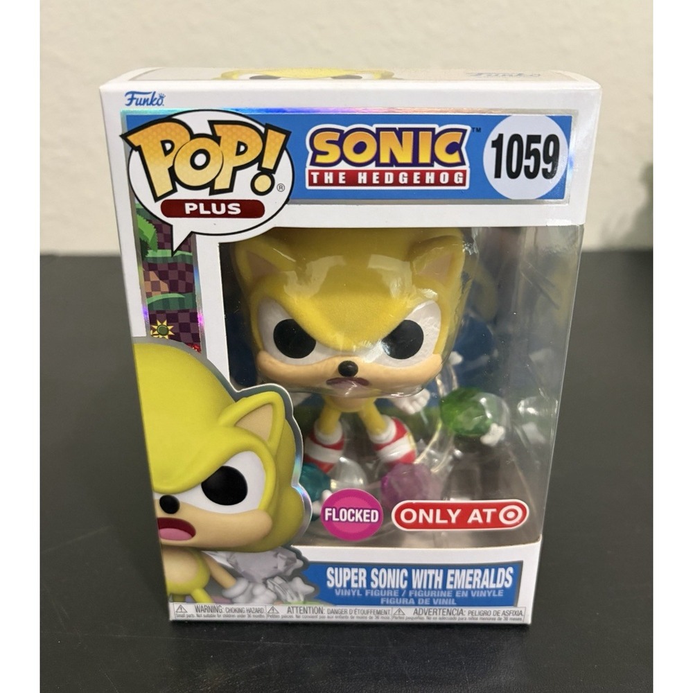 NEW Funko Pop! Plus Sonic the Hedgehog Super Sonic Flocked Target Exclusive